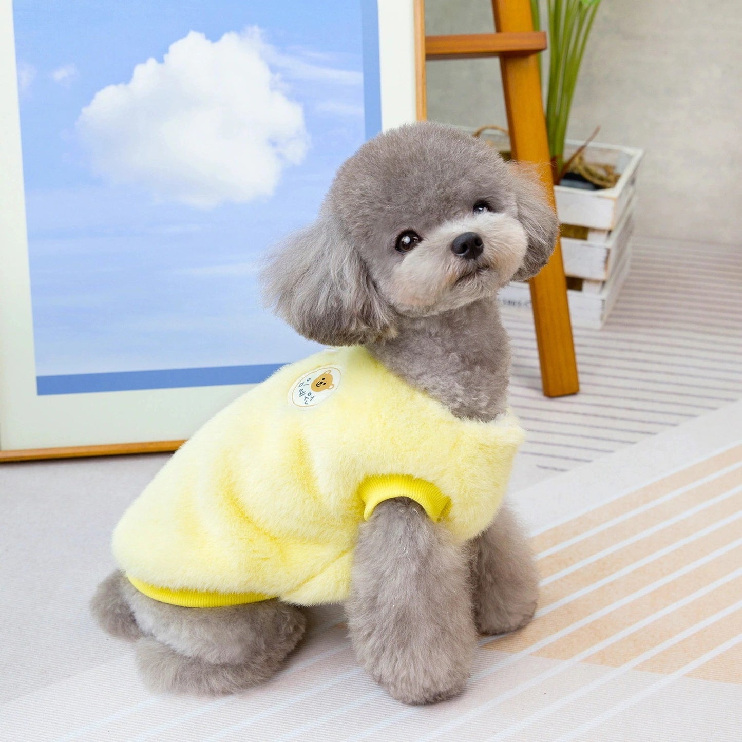 人気犬の服ペットの服小型犬猫が着ることができる秋冬暖かく快適なウサギのぬいぐるみコート