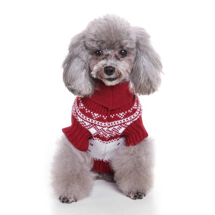 2023年新作入荷 ペット服 犬 服 Tシャツ ドッグウェア犬セーターペットクリスマスセーターニットハイネックペット服セーター犬セーター