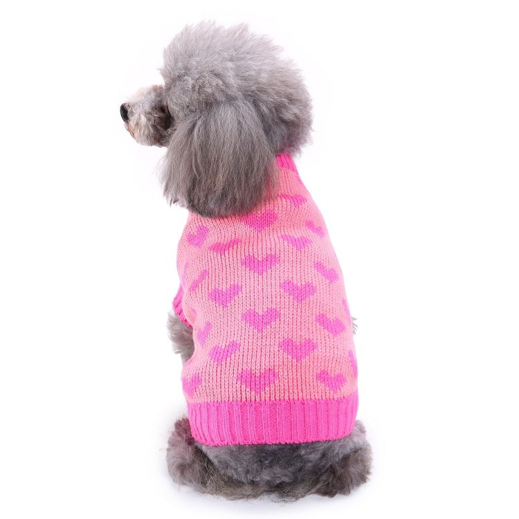 2023年新作入荷 ペット服 犬 服 Tシャツ ドッグウェアペットの服セーターハイネック犬の服セータークリスマス雪花の犬のセーター秋冬