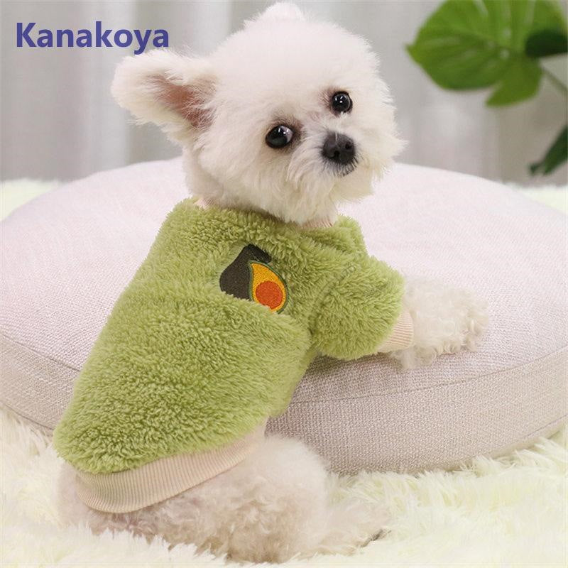 犬 服 ペットウェア 秋 冬 裏ボア 裏起毛 フルーツ 保温 防寒対策 暖か ドッグウェア 小型犬 中型犬 犬用 猫 旅行