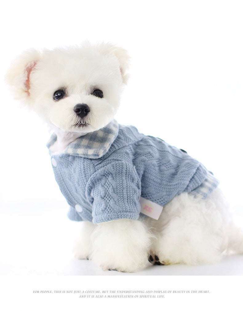 2色春秋冬ダウンコートの新金新品偽2件犬の服ピンクかわいい猫のバブルスリーブロリータお姫様ベスト新生ミルク犬のミルク猫の子犬マシュマロ小型犬クマちゃんペットテディ服CXDZ