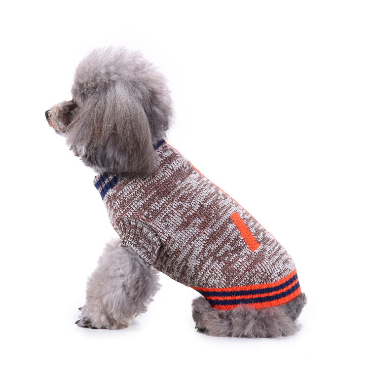 2023年新作入荷 ペット服 犬 服 Tシャツ ドッグウェアペットの服セーターハイネック犬の服セータークリスマス雪花の犬のセーター秋冬