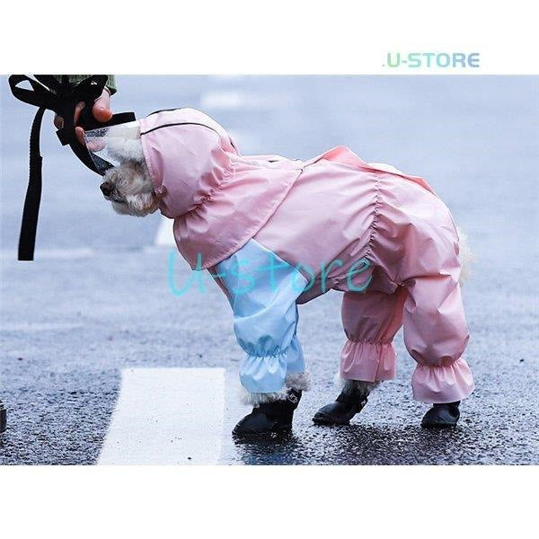 犬用 防水服 レインコート 犬服 雨具 お散歩 梅雨対策 着脱簡単 ゴールデン犬 防雨犬の服 小型犬 中型犬 犬レインコート ドッグウェア