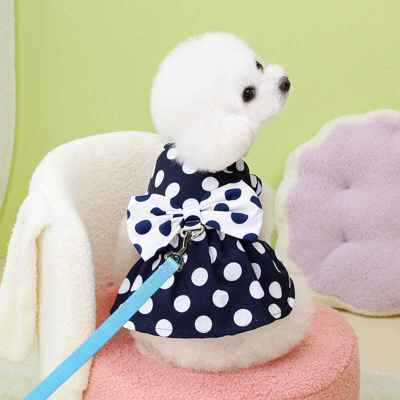 【新作犬猫服 登場】 犬服 ペット服 犬 洋服 ペット猫犬服夏薄型ペット服スカートリーシュスカート