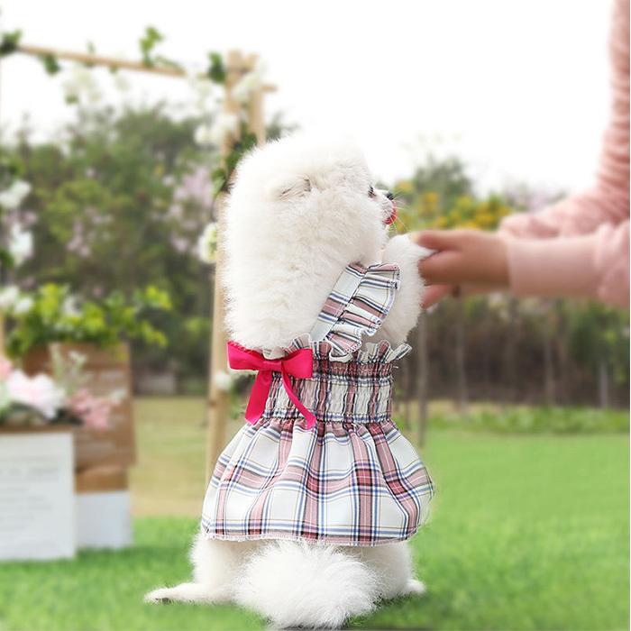 中型犬 リボン 春 ドレス りぼん スカート 小型犬 猫 ドッグ フリル ドッグウェア 冬 ペット 犬 服 ウェア 夏 ワンピース 秋 犬服