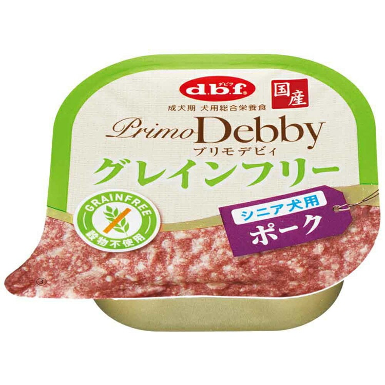 プリモデビィ グレインフリー シニア犬用 ポーク 95g×24 デビフペット
