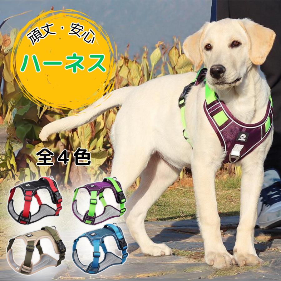 抜けない ハーネス 小型犬 犬 首輪 簡単装着 頑丈 おしゃれ バックル 中型犬 クッション 散歩 ナスカン 反射 大型犬 夜 安心 脱げない 胴輪 ロック機能 リード
