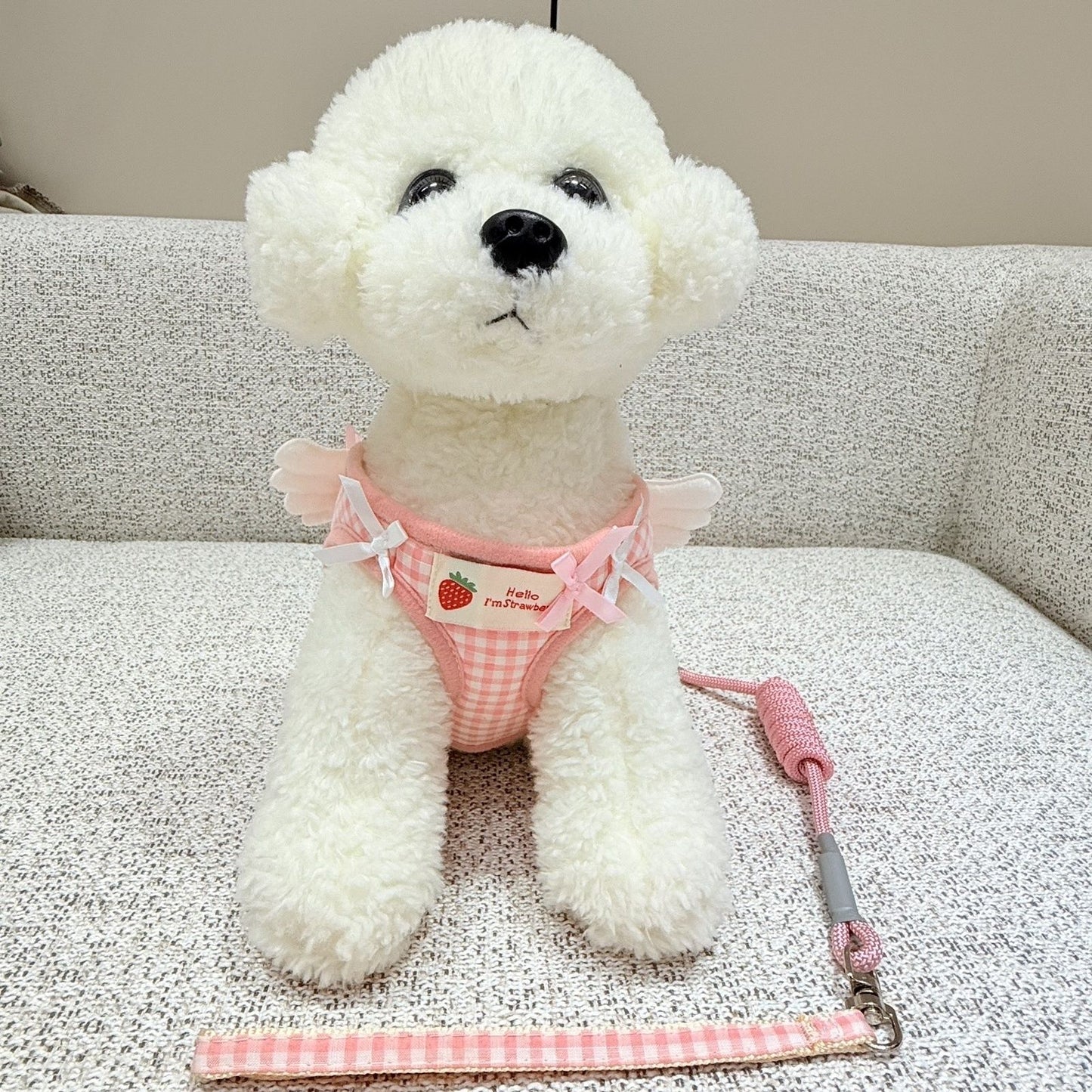 新しい犬の胸の背中のかわいいペットのベスト式の小型犬の牽引紐は犬のひもの翼のレースを散歩します メガ割ワンピースパンツトートバッグ