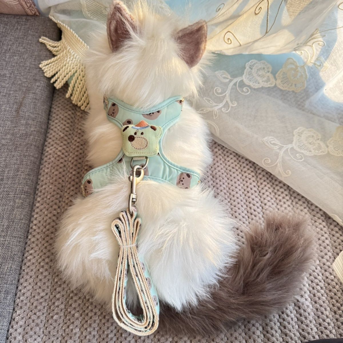 猫牽引ロープベストは犬のロープを散歩する小型専用チェーンでペットのストラップを調節します メガ割ワンピースパンツトートバッグ