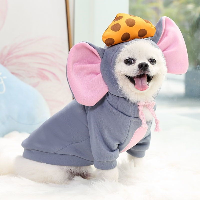 犬の服 かわいい犬の衣装 ハロウィン 仮装舞踏会 子ネズミとチーズ