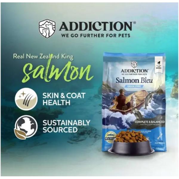 Y.K エンタープライズ Addiction アディクション サーモンブルー グレインフリー ドッグフード 1.8kg 1800g 犬 餌 サーモン 魚