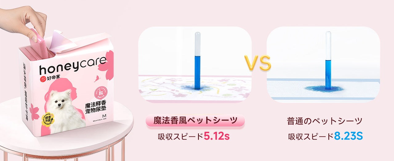 <a href="https://www.qoo10.jp/gmkt.inc/Search/brand.aspx?brandno=109151" target="_blank" class="title_brand" id="btn_brand" title="Honeycare">Honeycare</a>ペットシーツ 厚型 二種類花柄付き レギュラー 264枚(88枚×3袋) ワイド 132枚(44枚×3袋)トイレシーツ まとめ買い ペット用 ペットシート トイレシート おしっこシート 犬 猫用