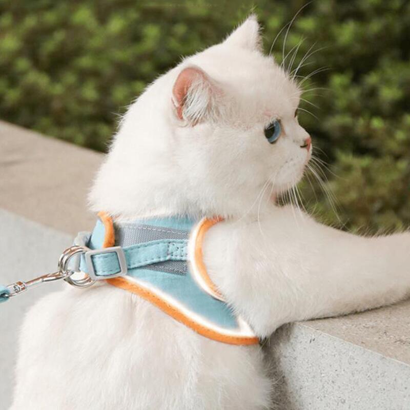 ハーネス 小型犬 抜けない おしゃれ ハーネスリードセット 猫 ハーネス リード セット 小型犬 ペット用品 マジックテープ 夜間反射 犬 リード ハーネス セット