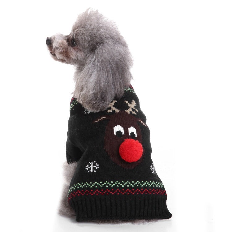 2023年新作入荷 ペット服 犬 服 Tシャツ ドッグウェア犬セーターペットクリスマスセーターニットハイネックペット服セーター犬セーター