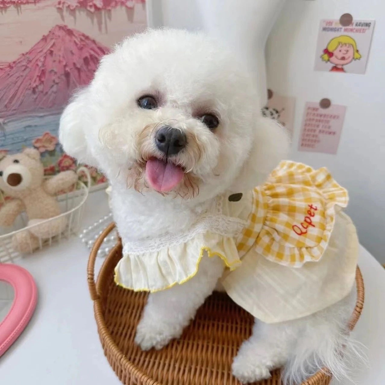 【新作犬猫服 登場】 犬服 ペット服 犬 洋服 夏用薄手ペットスカート猫小型犬服