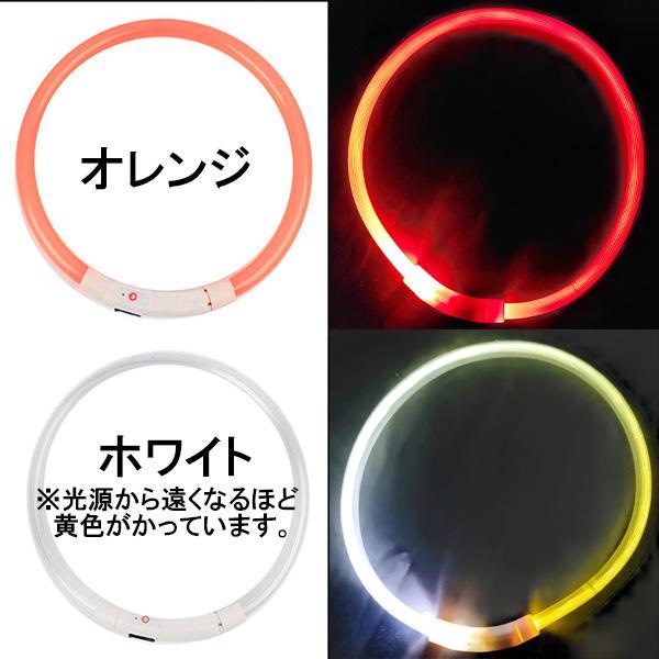 首輪 犬 おしゃれ 小型犬 中型犬 大型犬 光る首輪 犬用 LED ライト USB充電式