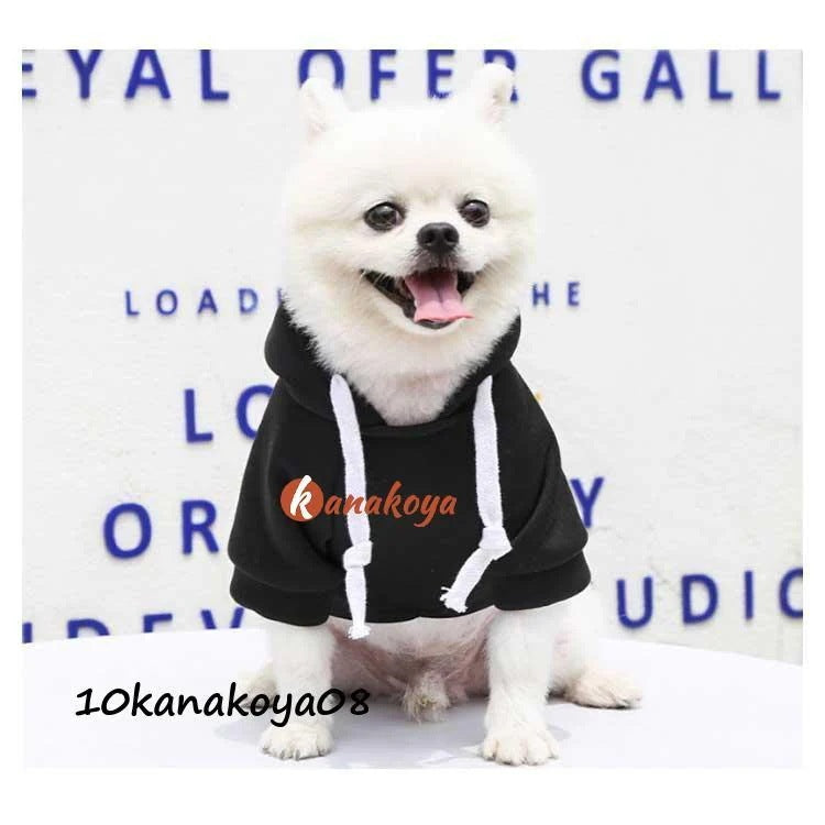 犬服 パーカー 小型犬 中型犬 秋 冬 猫 犬の服 フード付き 裏起毛 フリース ペット服 プードル チワワ ダックス プルオーバー ポケット付