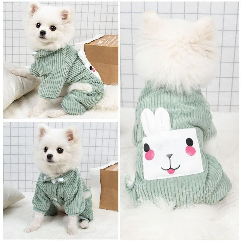人気秋冬新しいペットウェア かわいい厚手ペット服 暖かい 快適犬洋服