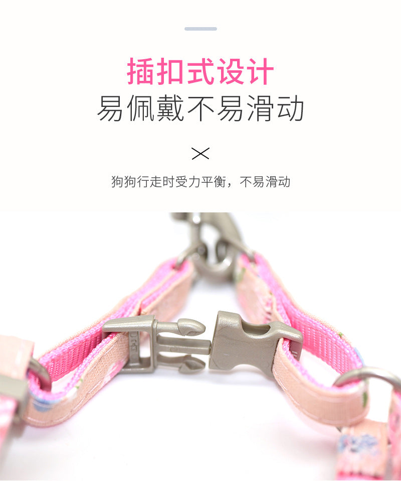 おしゃれ ペット用品 100 ハーネス 軽量 犬 簡単装着 中型犬 犬用 ネコ用ハーネス 胴輪 猫用 お散歩 お出かけ シンプル 小型犬 リーシュ リード 2点セット ペットハーネス 犬用ハーネス ハ