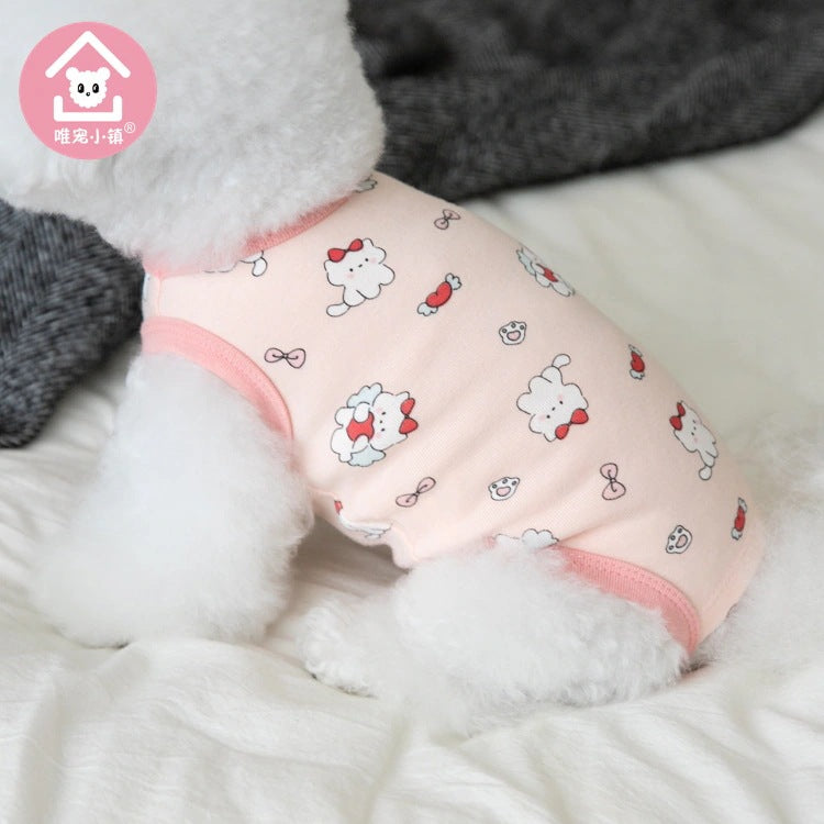 【新作犬猫服 登場】 犬服 ペット服 犬 洋服 春秋新作かわいいペット服犬猫服ペット服ノースリーブ服