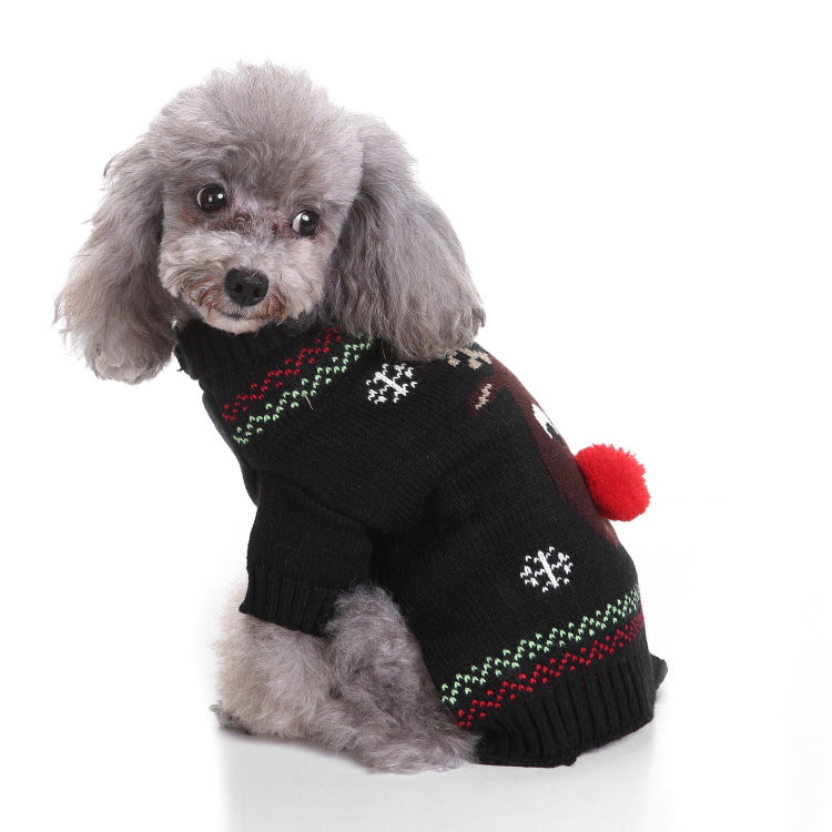2023年新作入荷 ペット服 犬 服 Tシャツ ドッグウェア犬セーターペットクリスマスセーターニットハイネックペット服セーター犬セーター