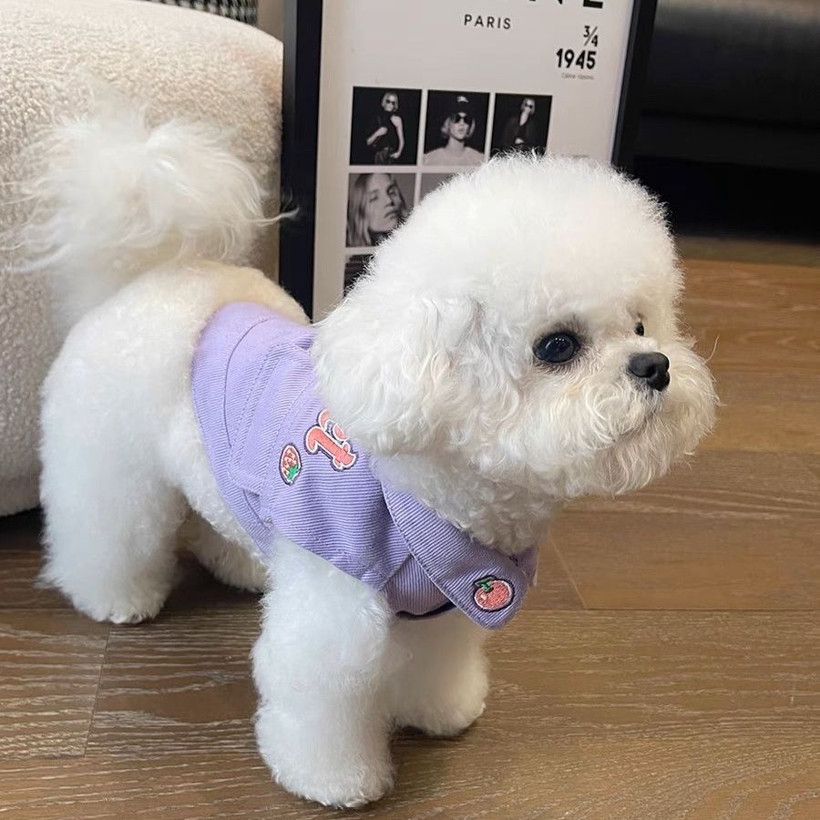 【6989人コレクション】ネットレッド犬服春秋タイプペット子犬テディ比熊雪納瑞小型犬デニム