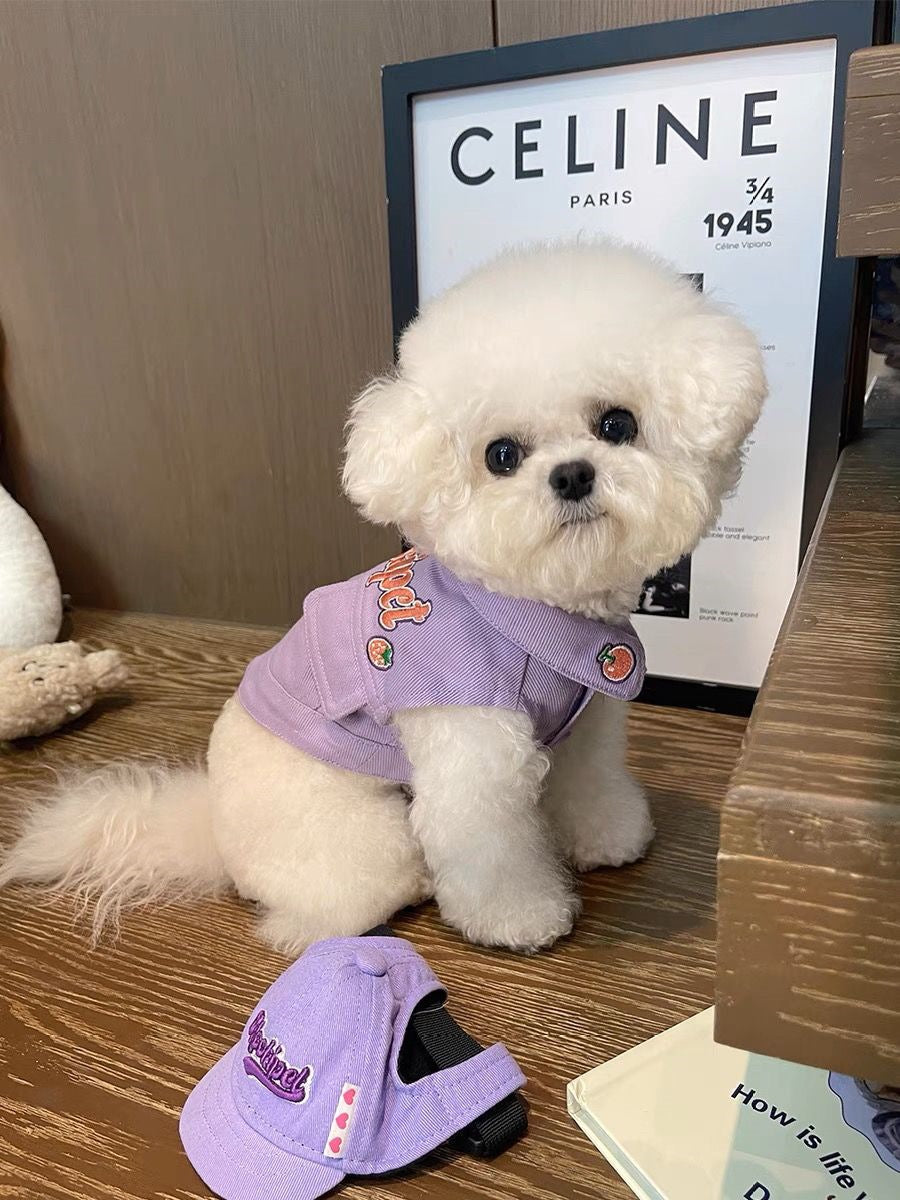 【6989人コレクション】ネットレッド犬服春秋タイプペット子犬テディ比熊雪納瑞小型犬デニム
