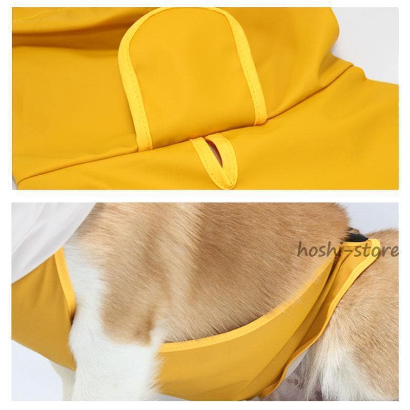犬用レインコート 犬レインコート ポンチョ型 ドッグウェア 犬カッパ 雨具 雨対策 散歩 お出かけ 腹当て 透明フード付き 小型犬 中型犬 大型犬