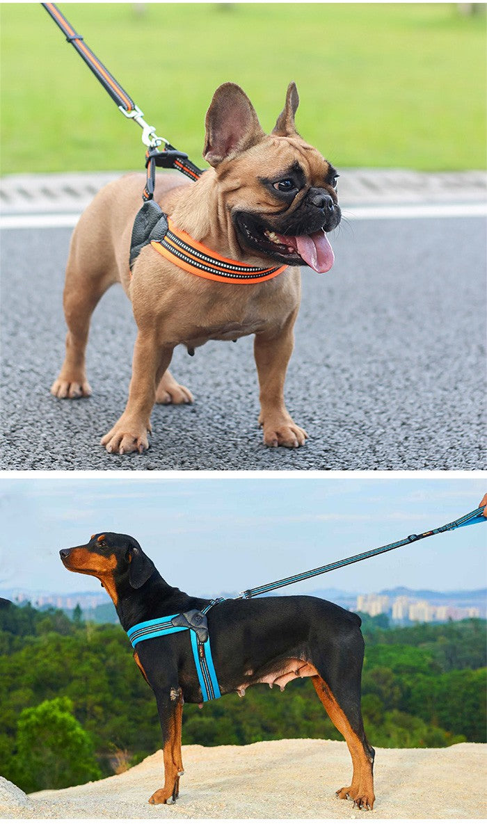 メッシュ 小型犬 ふっくら生地 犬 中型犬 ベスト ドッグウェア ドッグ 大型犬 キャット 服 ハーネス 胴輪 反射 付 ペット リード