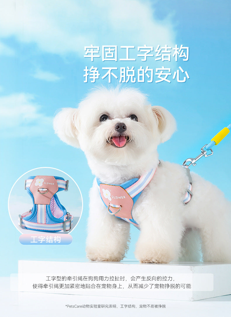 犬 リード ハーネス 紐 散歩紐 犬用デニムハーネス&リード けん引ロープ ペット用品 s07