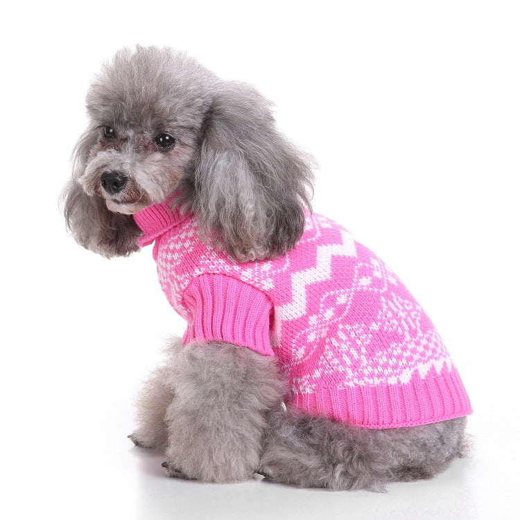 2023年新作入荷 ペット服 犬 服 Tシャツ ドッグウェア犬服クリスマス衣雪花セーターハロウィンペット服セーターヘラジカ衣犬セーター