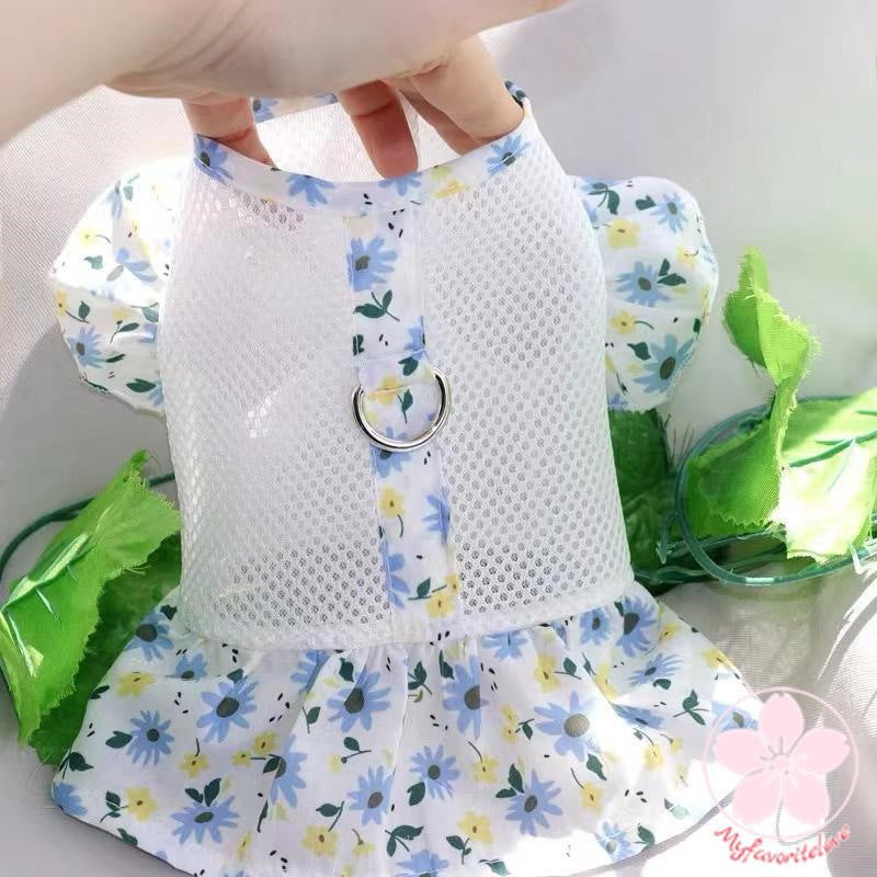 大人気 上品 ペット 服 安い 犬 春 夏 花 柄 ワンピース かわいい 可愛い ハイブランド 猫 ドッグ ウェア