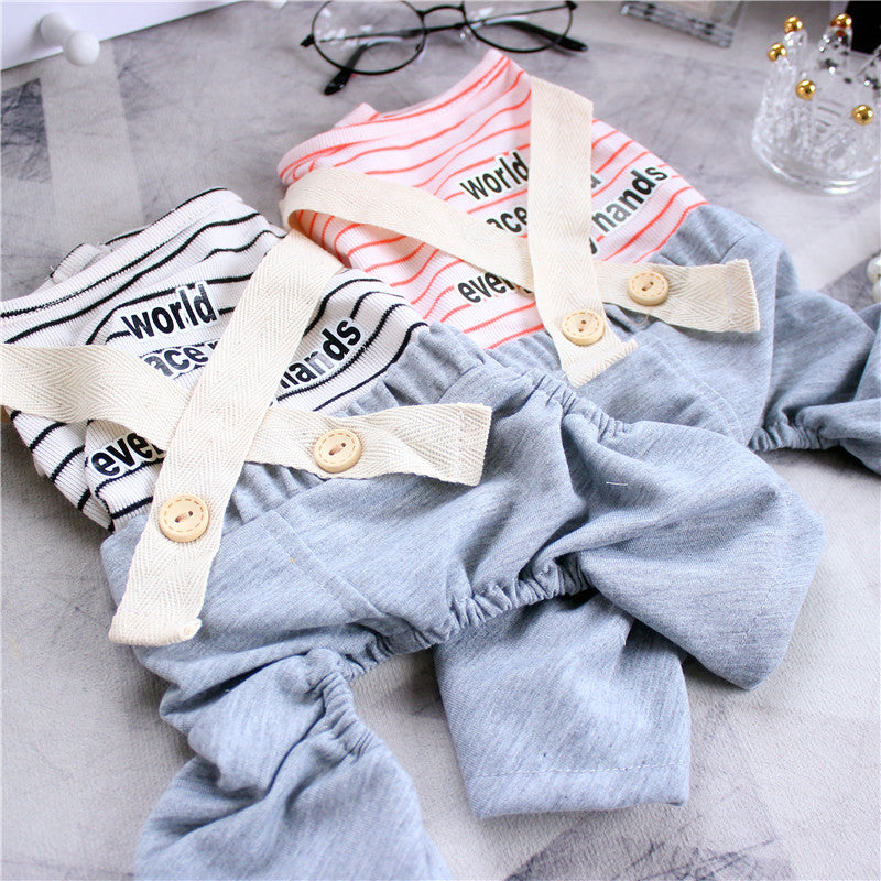 【輸送費無料】ペットの子犬の服夏の薄い4本足のパンツbrフィット感について:薄くて軽いスナップ