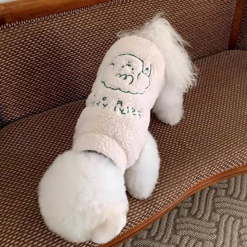 との犬服テディボーミペットのコキシナレビーベア服 ラムズウール ベスト 暖かい