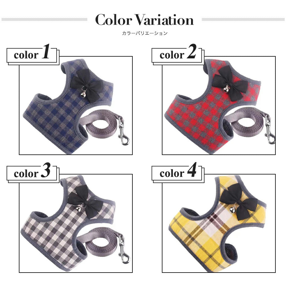 プロモーション最終日 ペットハーネス&リードセット ペット ペットグッズ 犬用品 猫用 胴輪 リード ハーネス リード 犬 小型犬 中型犬 犬用 猫用 ハーネス 犬具 胴輪 リードセット 3点式 チ