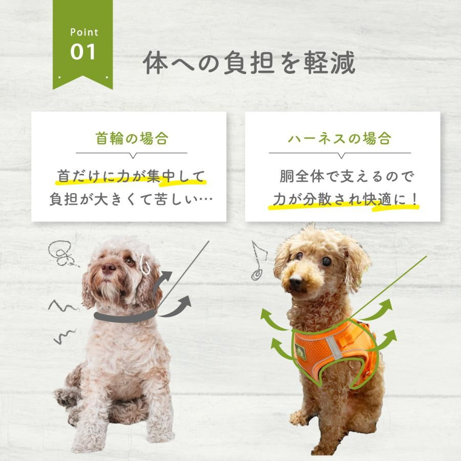 犬 犬用 ハーネス おしゃれ 簡単装着 犬の 小型犬 中型犬 大型犬 胴輪 リード 脱げない かわいい