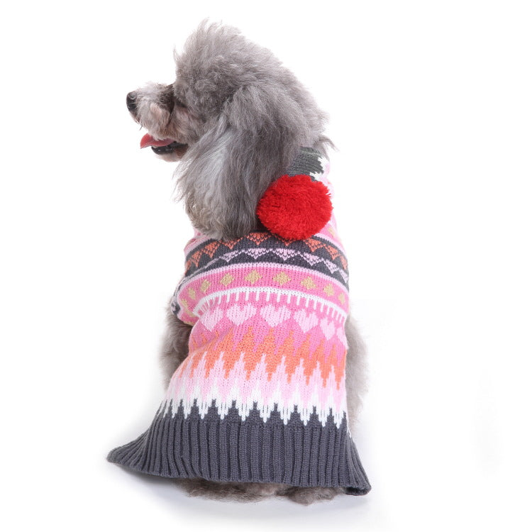 2023年新作入荷 ペット服 犬 服 Tシャツ ドッグウェア犬セーターペットクリスマスセーターニットハイネックペット服セーター犬セーター