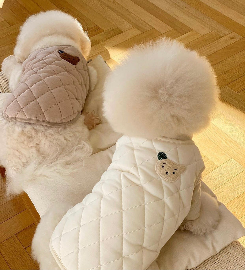 ペット服 犬の服 犬猫服 厚手 テディビーベア ヨークシャー 小中型犬 服 快適 ペット用品 犬用品 散歩 防寒 秋冬服
