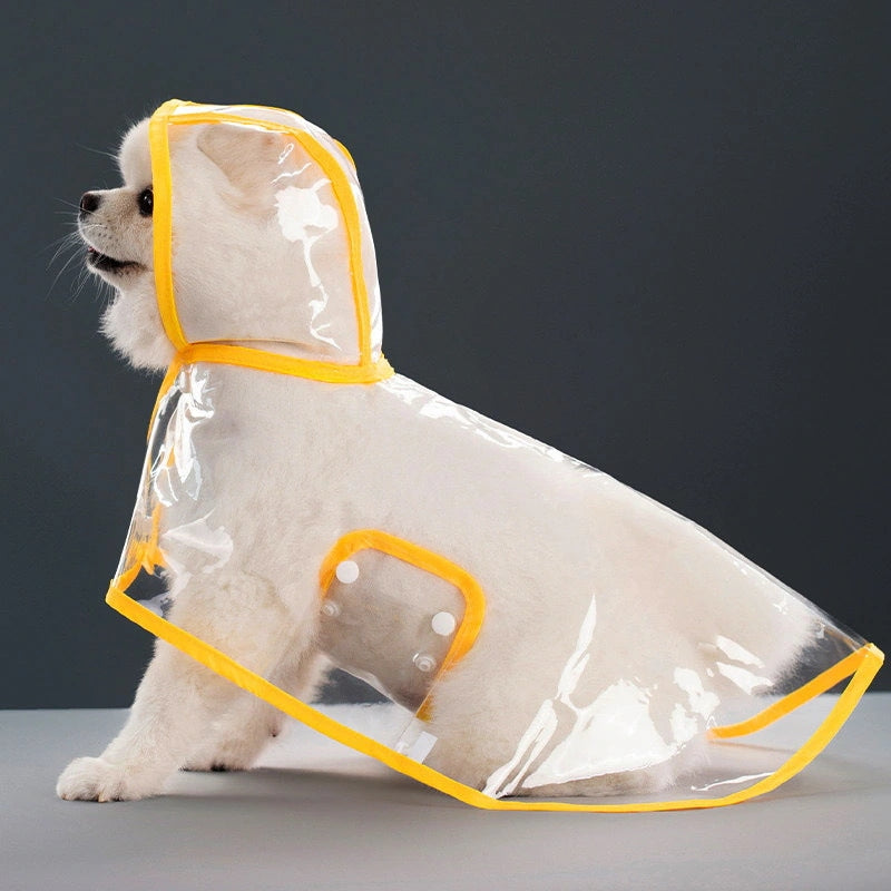 人気ペットマッキントッシュ透明犬マッキントッシュ防水防風ペット服大型犬