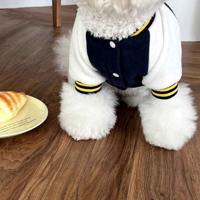 ペット服 犬の服 犬猫服 野球服 テディビーベア ヨークシャー 小中型犬 服 快適 ペット用品 犬用品 散歩 防寒 秋冬服