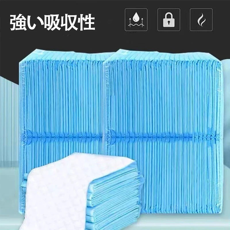 新登場!犬猫用トイレ向け 厚手竹炭裏面粘着ペットシーツ 超吸水性能 1 回使用タイプ 犬用隔離パッド / 猫用おむつパッド