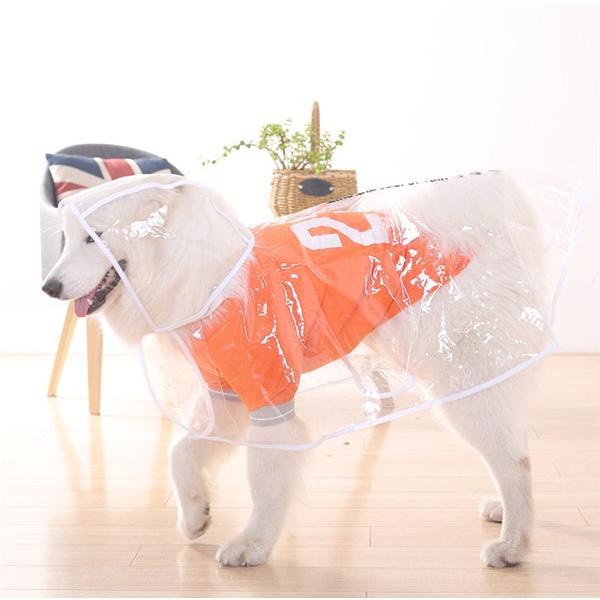犬レインコート つなぎレインコート ペットウェア ペット服 薄手 犬用 ドッグウェア カッパ 大型犬 犬用ウェア 可愛い ペット用品