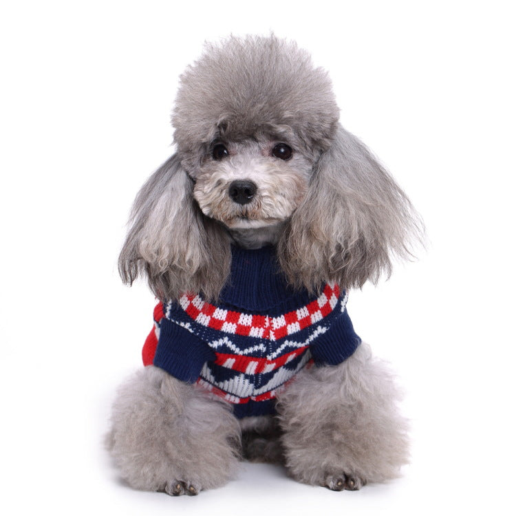 2023年新作入荷 ペット服 犬 服 Tシャツ ドッグウェア犬服クリスマス衣雪花セーターハロウィンペット服セーターヘラジカ衣犬セーター