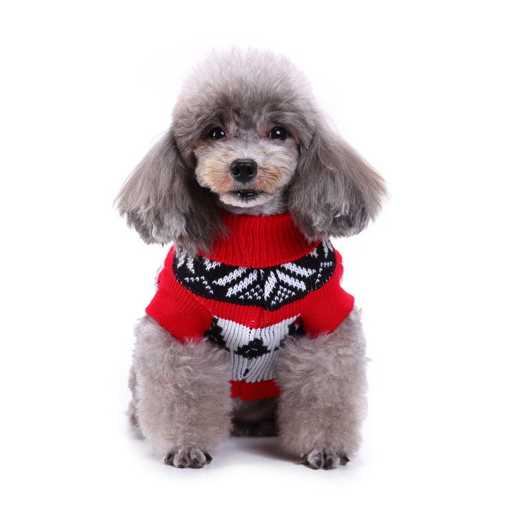 2023年新作入荷 ペット服 犬 服 Tシャツ ドッグウェア犬服クリスマス衣雪花セーターハロウィンペット服セーターヘラジカ衣犬セーター