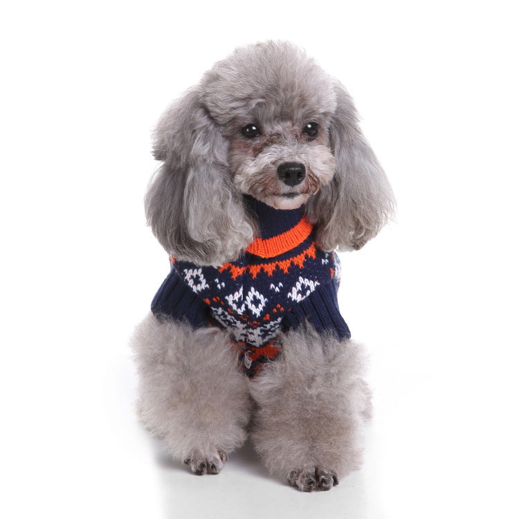 2023年新作入荷 ペット服 犬 服 Tシャツ ドッグウェア犬服クリスマス衣雪花セーターハロウィンペット服セーターヘラジカ衣犬セーター