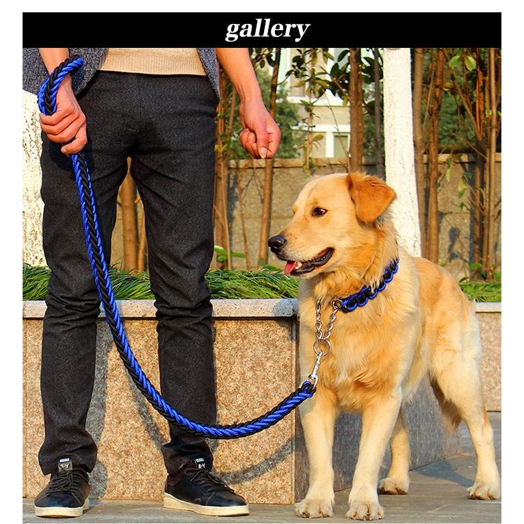 ペット 編込み 首輪 ドッグ 中型犬 犬 チョーカー 小型犬 大型犬 極太 ハーフチョーク リード