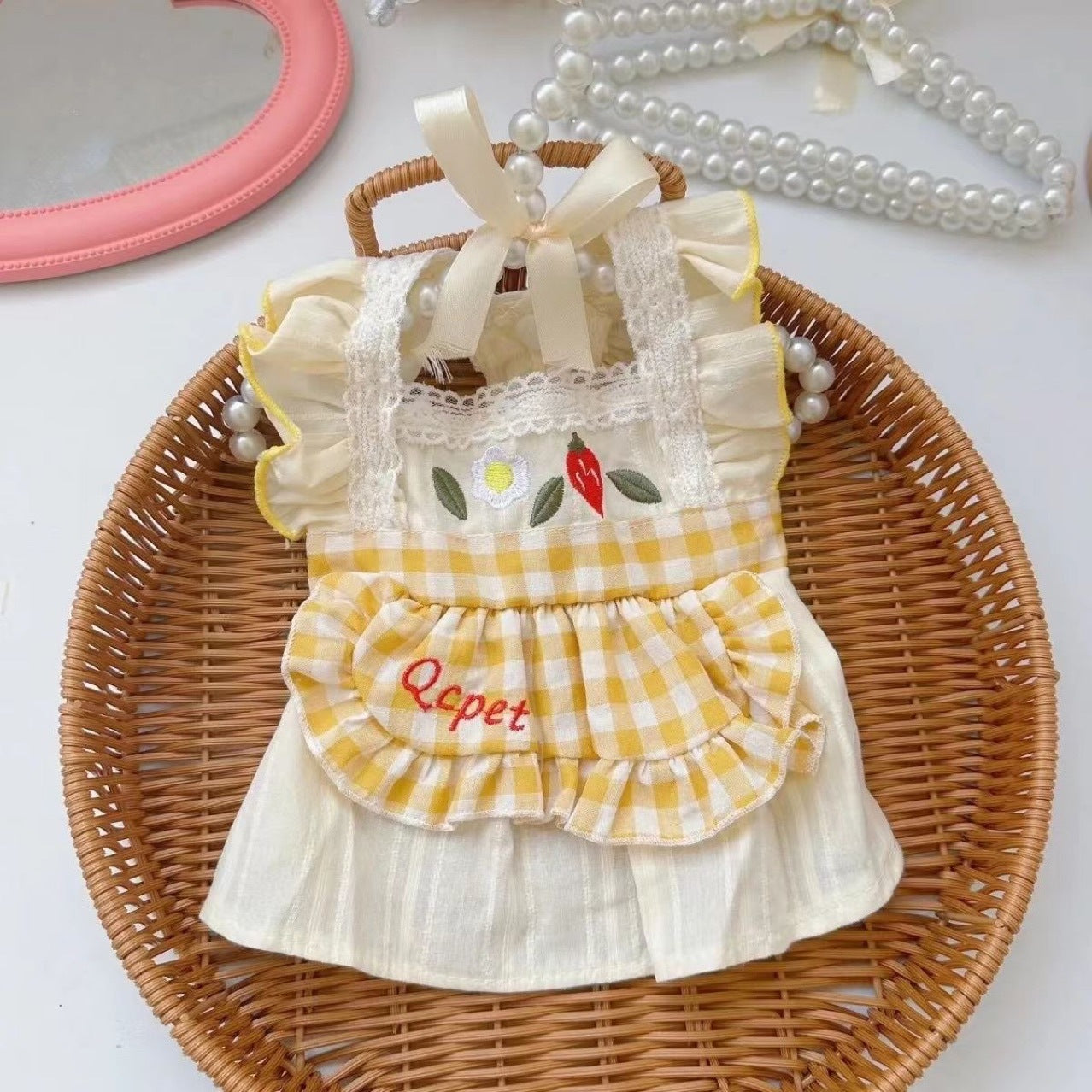 【新作犬猫服 登場】 犬服 ペット服 犬 洋服 夏用薄手ペットスカート猫小型犬服