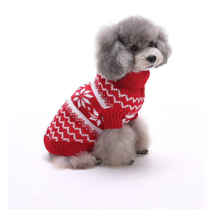 2023年新作入荷 ペット服 犬 服 Tシャツ ドッグウェア犬服クリスマス衣雪花セーターハロウィンペット服セーターヘラジカ衣犬セーター
