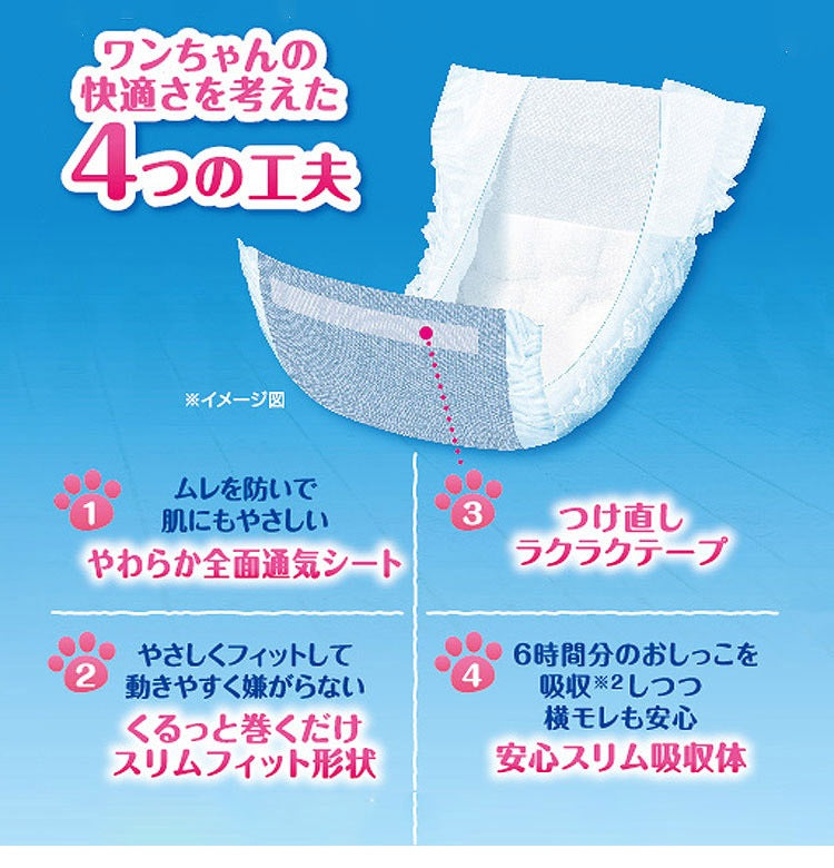 <a href="https://www.qoo10.jp/gmkt.inc/Search/brand.aspx?brandno=18151" target="_blank" class="title_brand" id="btn_brand" title="ユニ・チャーム">ユニ・チャーム</a>【4個セット】 マナーウェア 男の子用 M モカストライプライトブルージーンズ 42枚 小型犬用 中型犬用 犬用おむつ マナーおむつ ペット用 まとめ売り セット売り まとめ買い