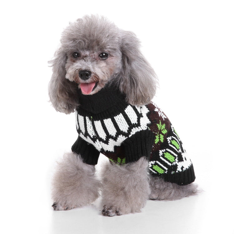 2023年新作入荷 ペット服 犬 服 Tシャツ ドッグウェア犬服クリスマス衣雪花セーターハロウィンペット服セーターヘラジカ衣犬セーター